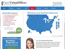 Tablet Screenshot of opusvirtualoffices.com